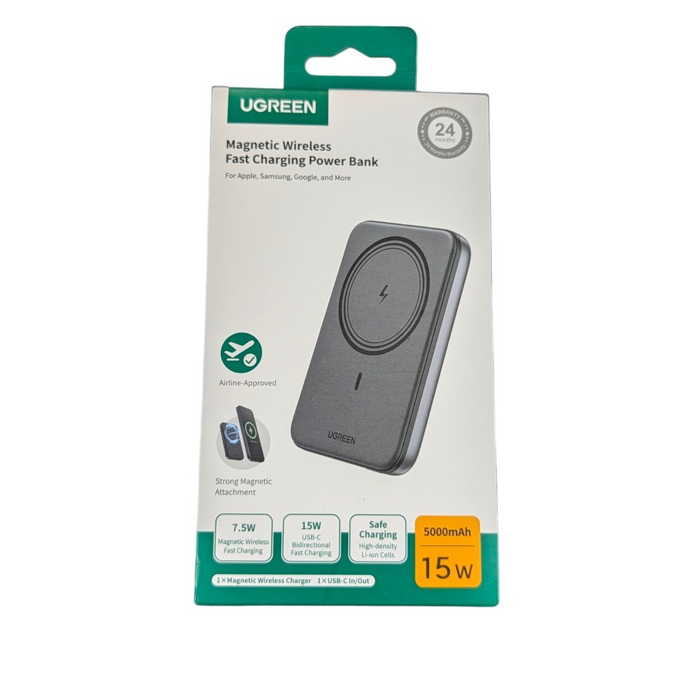 Cc6O Ugreen Magnetic Wireless Fast Charging 15W Power‎ Bank 5000mAh